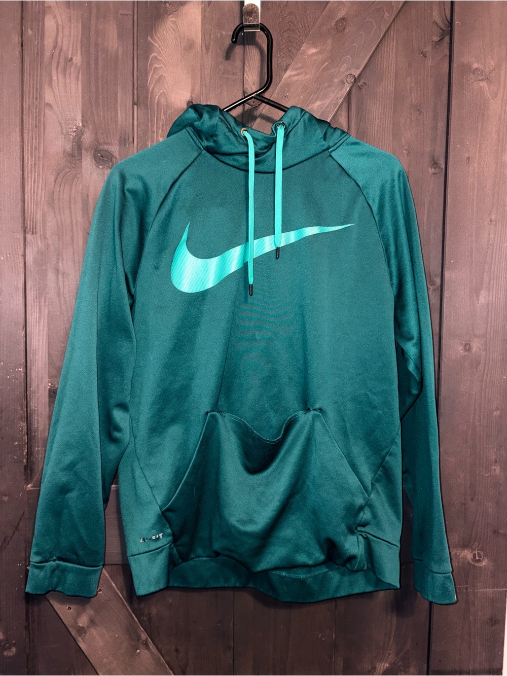 Youth XL Nike Teal Pullover Hoodie with Swoosh
